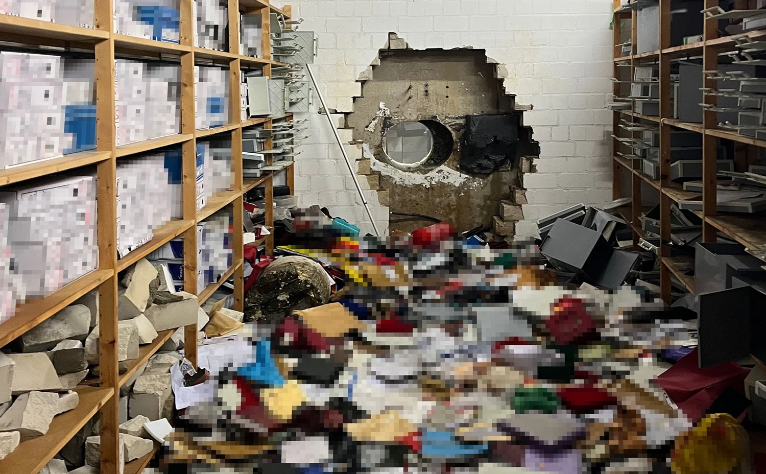 Einbruch in Sparkasse: Täter bohren Tresorraum an